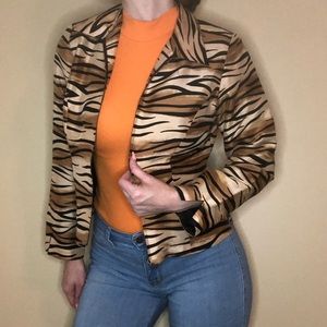 Vintage silk tiger print jacket
